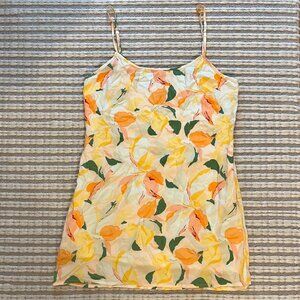 Rhythm Mini Slip Dress NWOT Multicolor Floral Size M